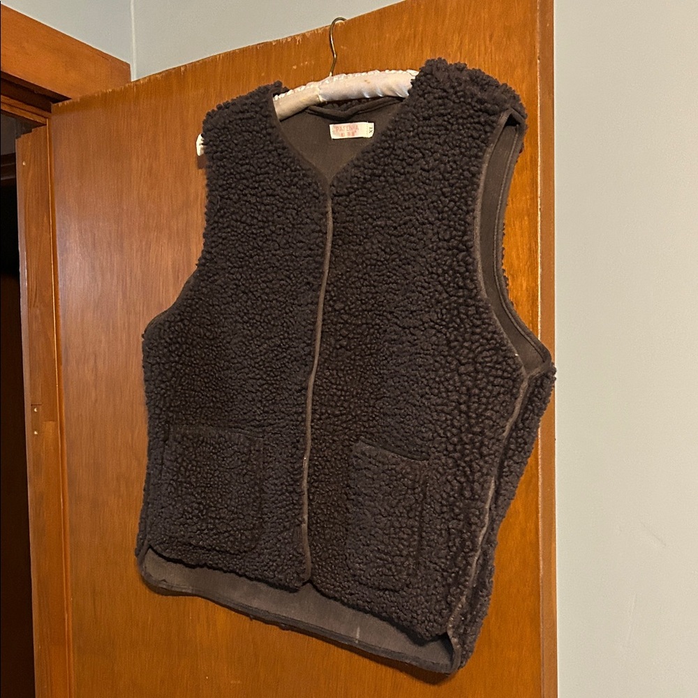 Cozy Brown Sherpa Vest